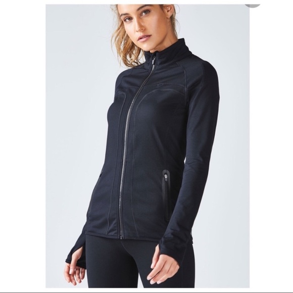 Fabletics Black Zip Up JoJo Workout Jacket Small - Picture 4 of 11